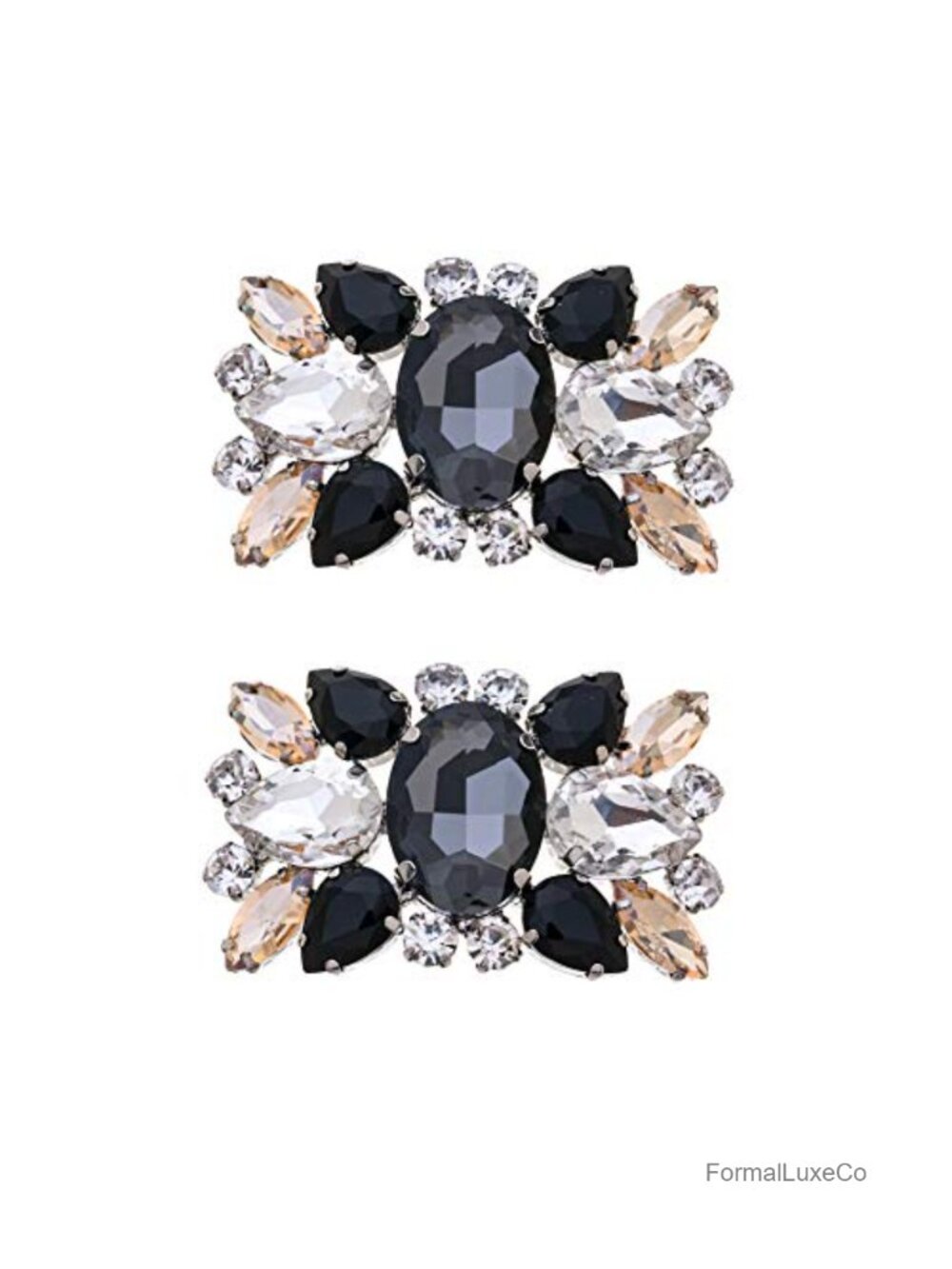 Crystal Rhinestone Shoe Clips for Wedding Prom Party